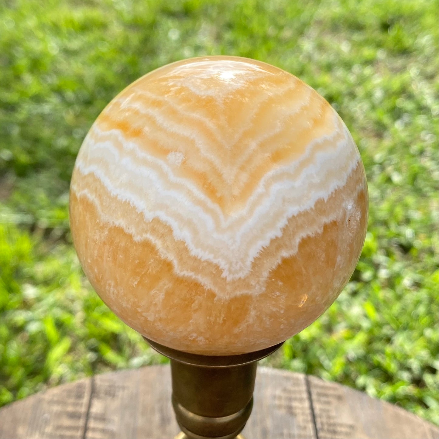 Orange Calcite Sphere