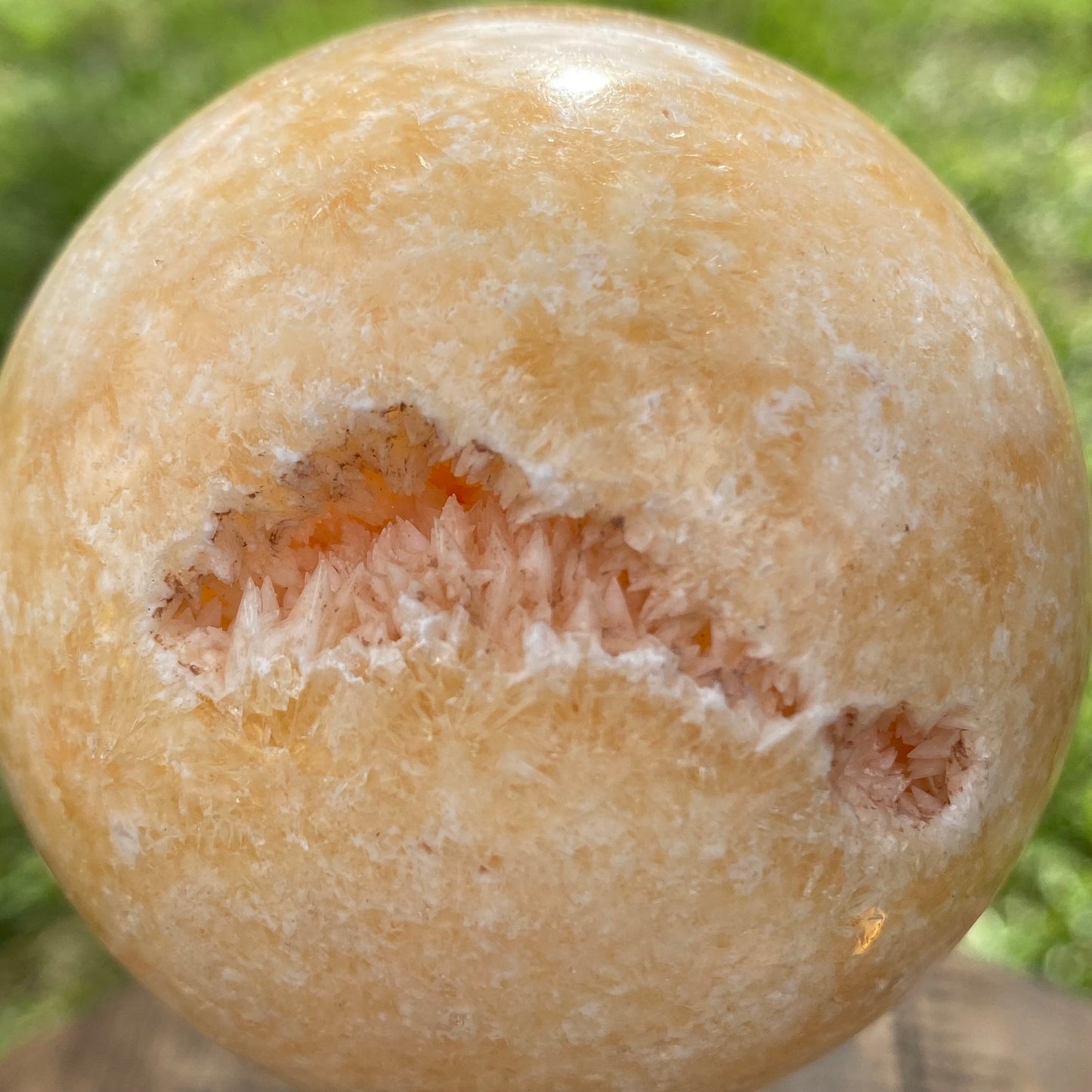 Orange Calcite Sphere