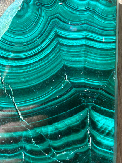 Malachite Slab Raw Statement