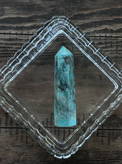 Amazonite x Smoky Quartz Towers