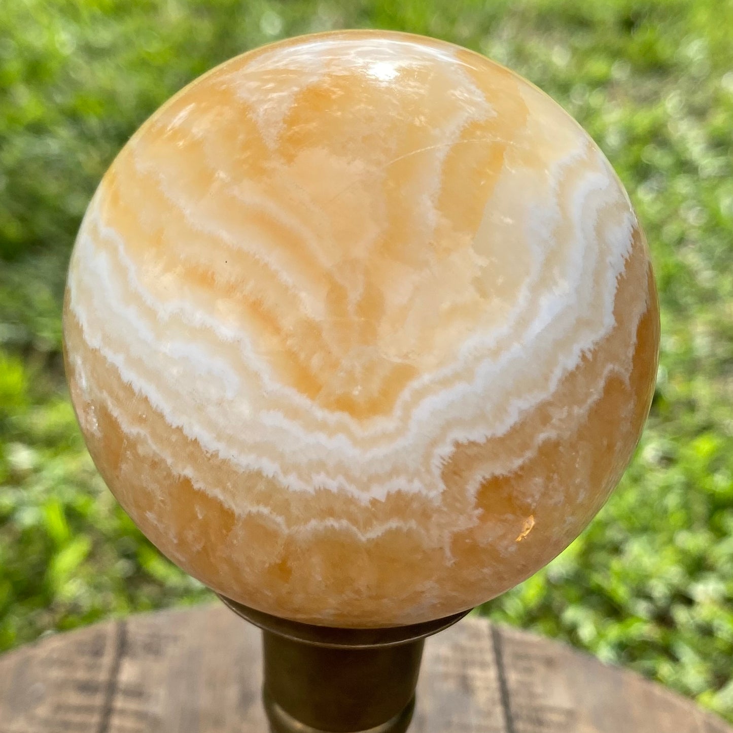 Orange Calcite Sphere