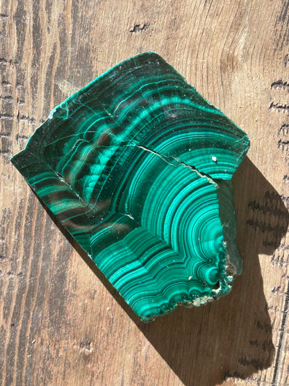 Malachite Slab Raw Statement