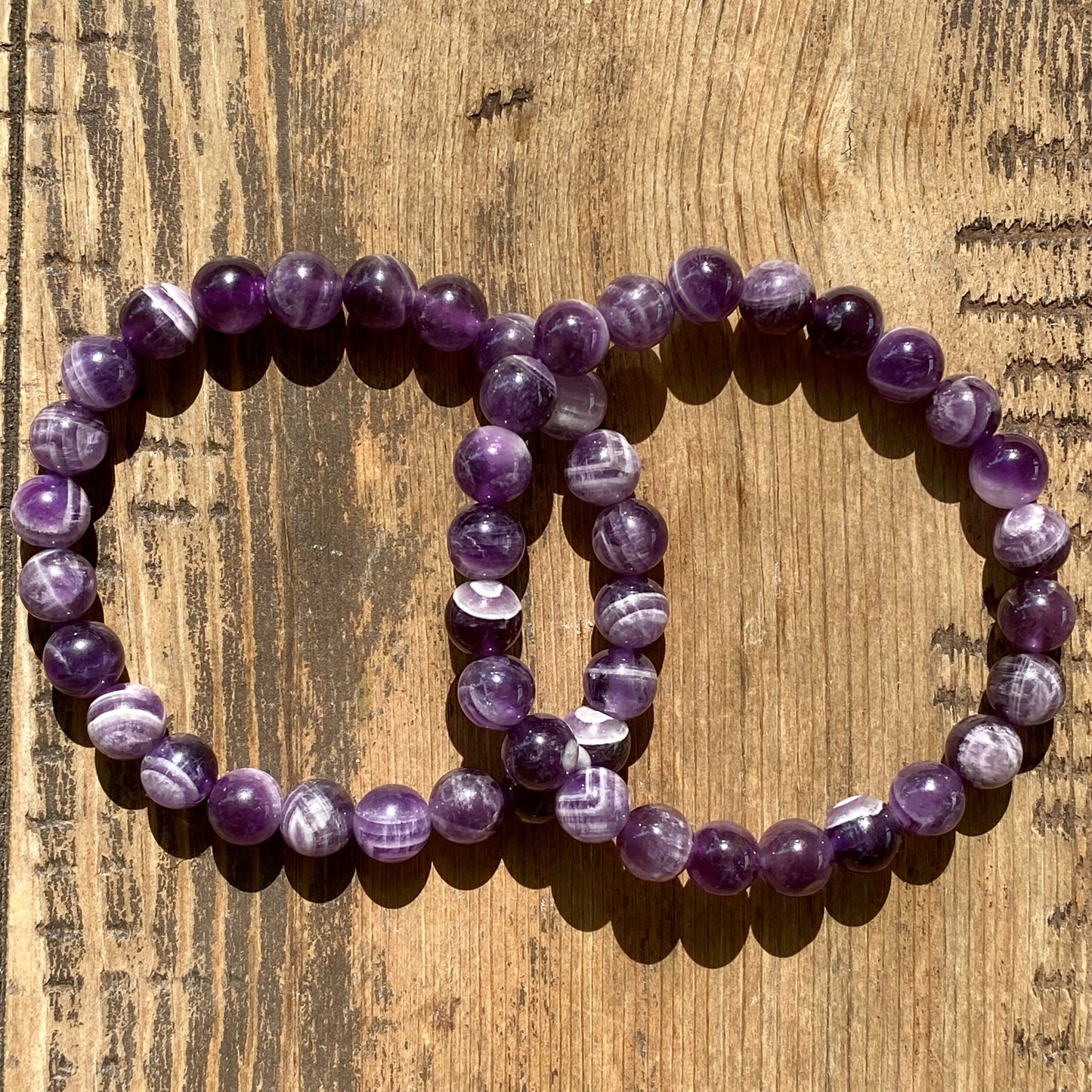 Chevron Amethyst Bracelet