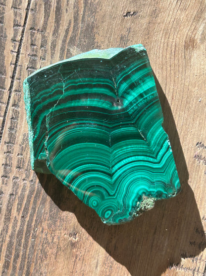 Malachite Slab Raw Statement