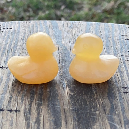 Orange Calcite Mini Duck