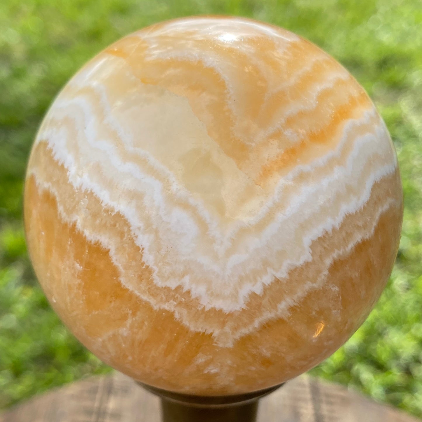 Orange Calcite Sphere