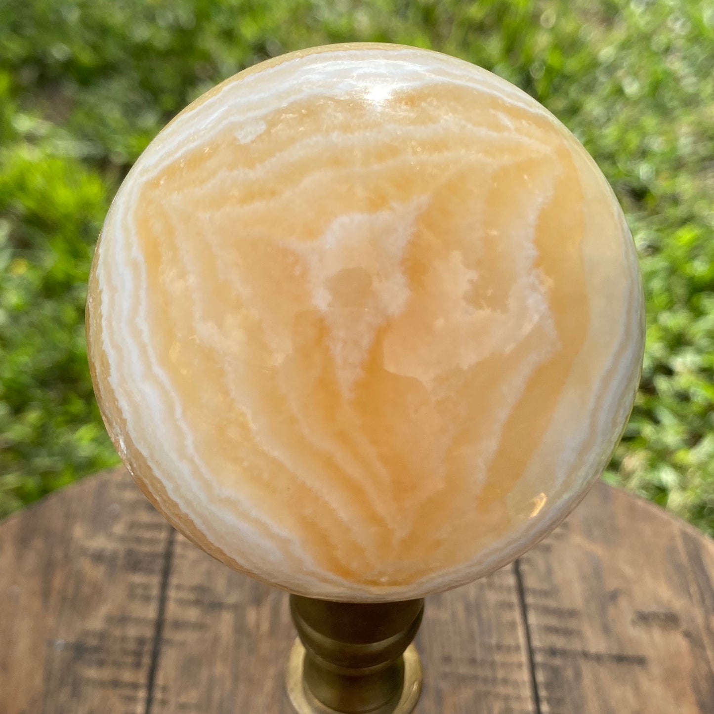 Orange Calcite Sphere