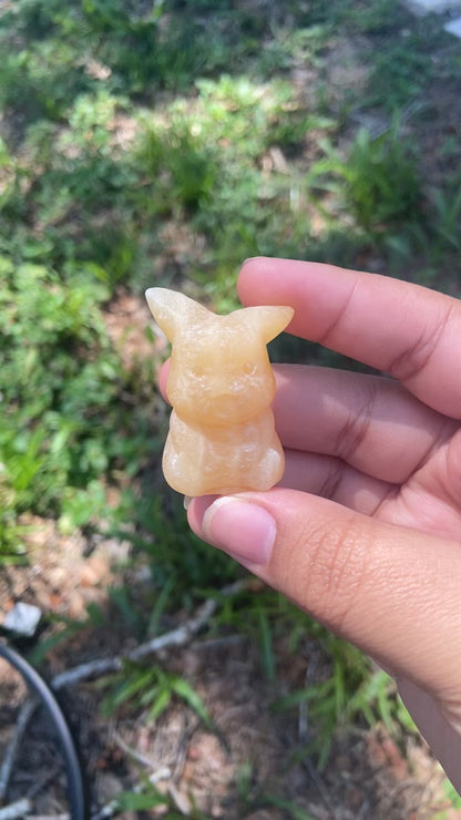 Yellow Calcite Pikachu