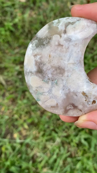 Flower Agate Moon