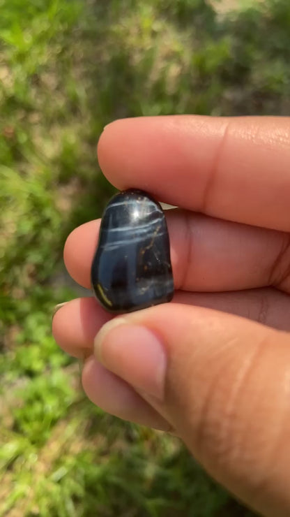 Blue Tigers Eye Tumble