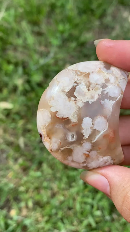 Flower Agate Moon